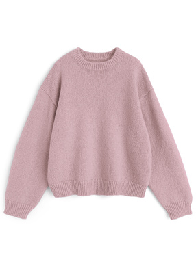 モヘアタッチニットトップス