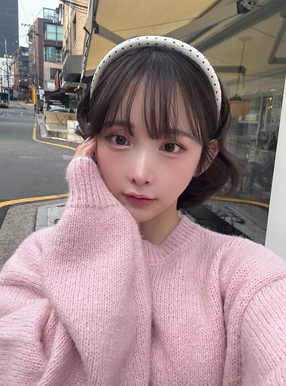 モヘアタッチニットトップス