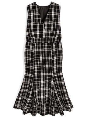 ツイードマーメイドワンピース