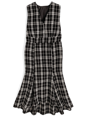 ツイードマーメイドワンピース