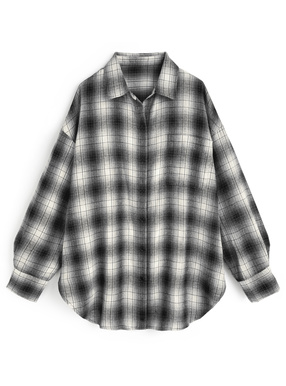 チェック柄オーバーサイズシャツ