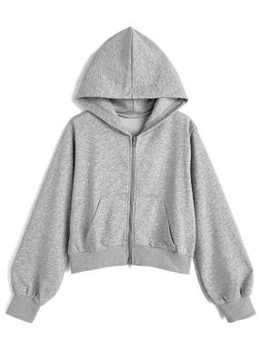 ダブルジップスウェットパーカー