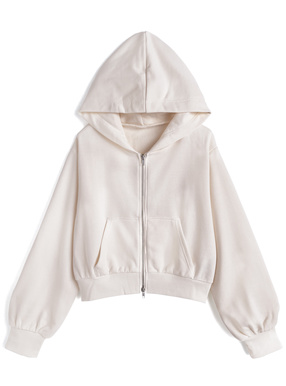 ダブルジップスウェットパーカー