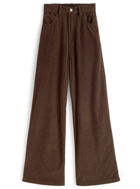 コーデュロイセミワイドパンツ