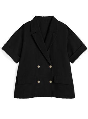 リネンタッチテーラードジャケット