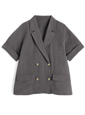 リネンタッチテーラードジャケット