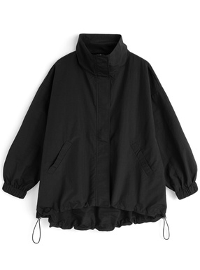スタンドカラーナイロンモンスターコート