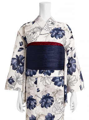 牡丹柄浴衣セット