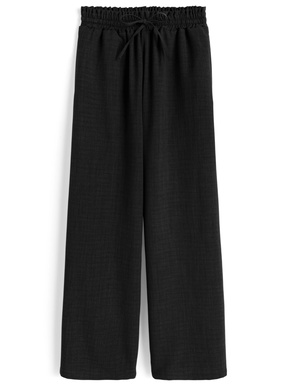 リネンタッチワイドパンツ