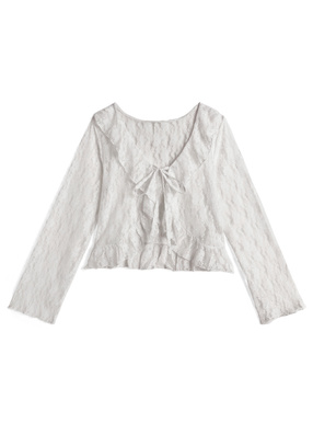 レースフリルボレロ