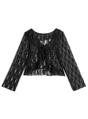 レースフリルボレロ