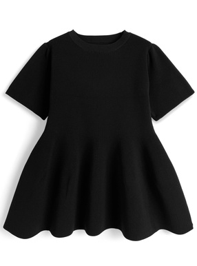 ペプラムニットチュニック