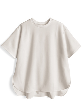 ラウンドヘムトップス