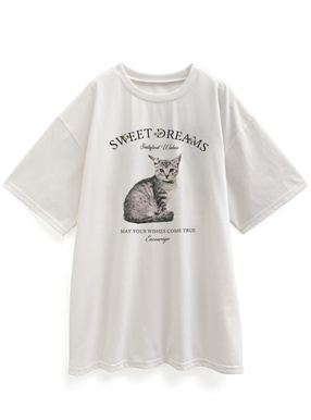 ローズキャットTシャツ