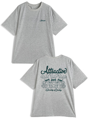 ラビット刺繍オーバーTシャツ