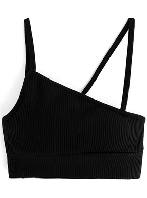 パッド付きアシンメトリーブラトップ