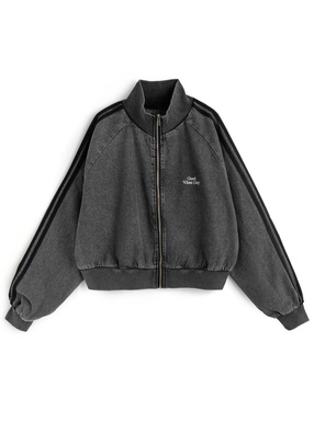 サイドラインデニムトラックジャケット