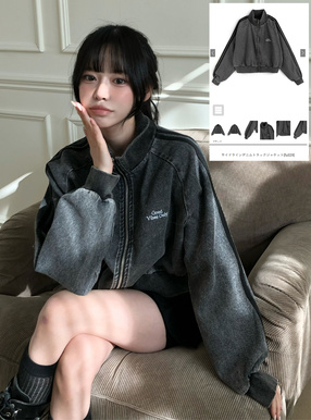 サイドラインデニムトラックジャケット