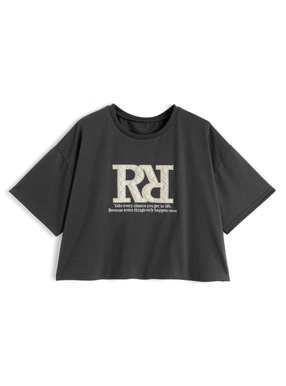 キルティングロゴTシャツ