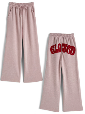 ピグメントバックロゴラメスウェットパンツ