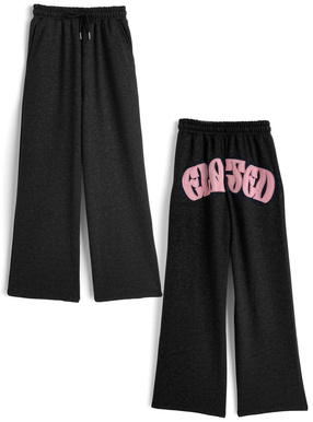 ピグメントバックロゴラメスウェットパンツ