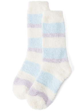 マルチボーダーもこもこソックス