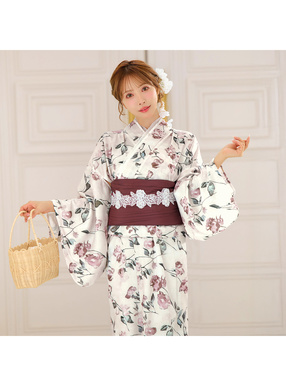 3点セット2Way花柄セパレート浴衣