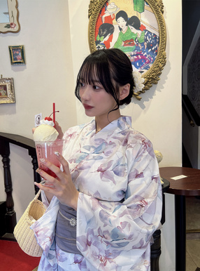 3点セット2Way花柄セパレート浴衣