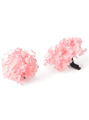 フラワーコサージュヘアクリップ2点セット
