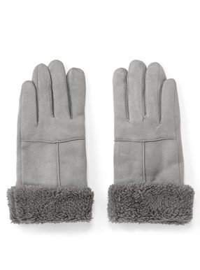 スマホ対応ムートン風グローブ