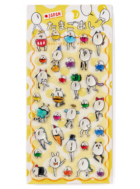 たまごあしのぷっくりシール キャラ