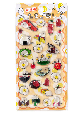 たまごあしのぷっくりシール お弁当