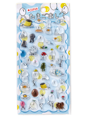 たまごあしのぷっくりシール いろいろ