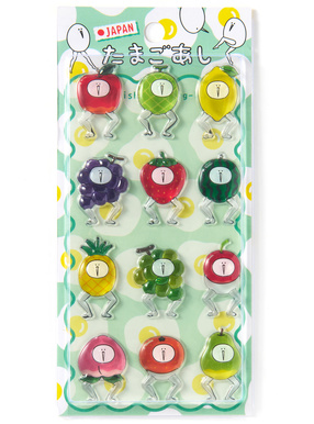 たまごあしのぷっくりシール フルーツ