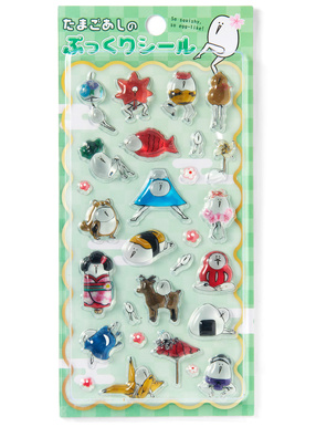 たまごあしのぷっくりシール ニッポン