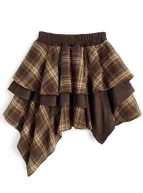 ミニスカート(ブラウン・茶) | レディースファッション通販のグレイル