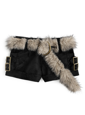 ファーベルト付きショートパンツ