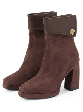 レザードッキングスエードショートブーツ