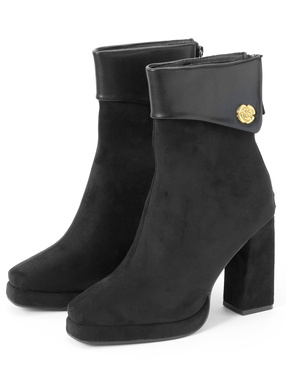 レザードッキングスエードショートブーツ