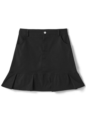 プリーツフレアミニスカート