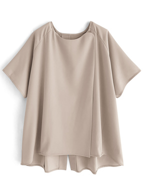 バックスリットラップデザイントップス