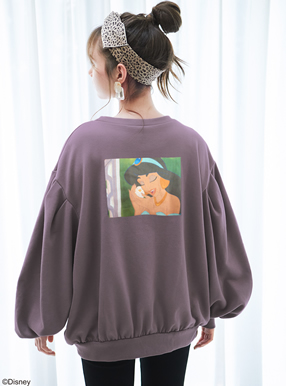 GRL ディズニープリンセスシリーズ　ジャスミン　ルーズスウェット