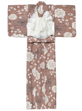 花柄浴衣セット