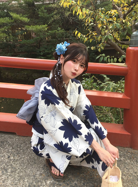 花柄浴衣セット