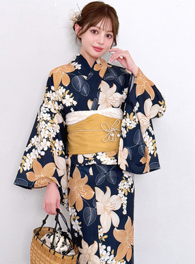 花柄浴衣セット