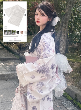 フラワーレース兵児帯