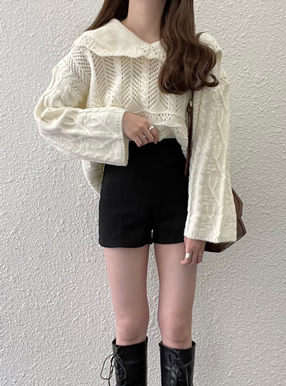 ハイウエストショートパンツ