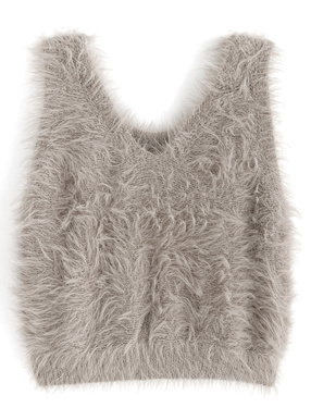 前後2Wayフェザーニットベスト