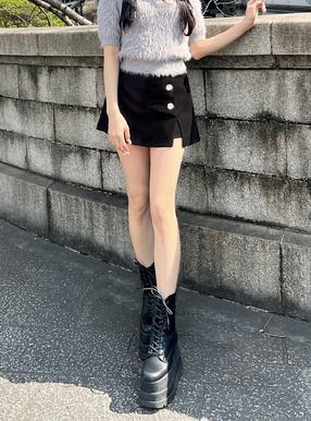 インパン付きスリットミニスカート