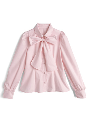 ボウタイ付きブラウス